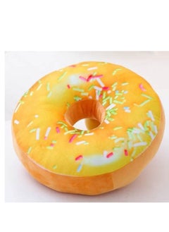 Buy 3D Doughnut Throw Pillow Cosy Seat Back Stuffed Pillow Cushion Round Food Shaped Pillow for Living Room Bedroom Home Decor in UAE