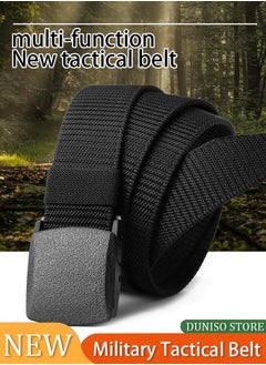 Buy Nylon Military Tactical Men Belt, Webbing Canvas Outdoor Web Belt with Plastic Buckle Perfect for Training, Outdoor Activities & Everyday Use, gift for Men in Saudi Arabia