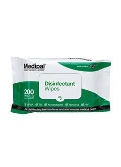 Buy Multipurpose Disinfectant Wipes Flow Wrap 200s in UAE