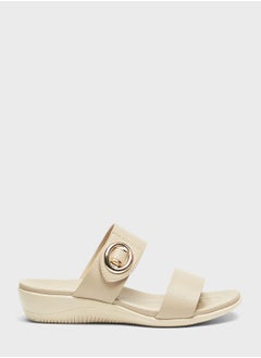 Buy Double Strap Wedge Sandals in UAE