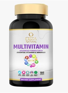 Buy Multivitamin For Men & Women 180 Caps | Advanced Formula With Essential Vitamins & Minerals For Healthy Bone ,Skin & Muscle | Immune  & Heart Support in UAE