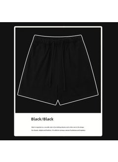 Buy Earth Tone 360g Mens Basic Shorts Spring/Summer 2024 Black in UAE