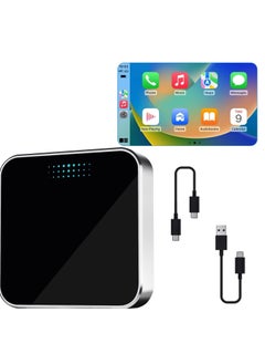 Buy Wireless CarPlay Adapter, Convert Wired CarPlay for Wireless CarPlay, Fit for Factory Wired Carplay Cars from 2015 for iPhone iOS 10+, No Latency Plug Play Black in UAE