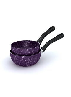 اشتري Granite Casserole Set 14 - 16 cm 2.0 Piece purple في مصر