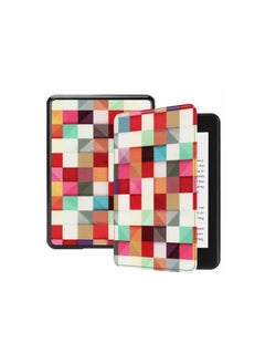 اشتري EcoSystem Slimshell Case Cover for All-New Kindle Paperwhite (11th Generation-2021, 6.8 inch) or Kindle Paperwhite Signature Edition, Smart Shell Cover with Auto Sleep/Wake, (Cubes) في مصر