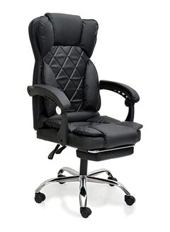 اشتري كرسي مكتب تنفيذي بتصميم حديث أو كرسي ألعاب مع إطار معدني فولاذي كرسي غرفة انتظار للمنزل والمكتب والمستشفى MH-R817-BLACK في الامارات