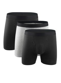 Buy 3 Pieces Mens Boxer Shorts Soft Cotton in UAE