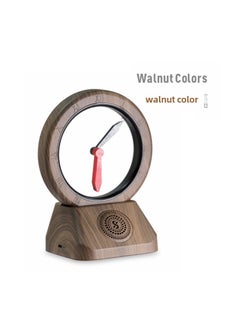 اشتري 2023 Vintage Portal Levitating Clock Bluetooth Speaker Walnut في الامارات