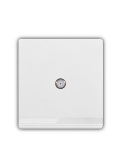 Buy Satellite Socket Wall Plate 3x3 Inches, White/Ivory Finish – TV, VHF/UHF/FM Signal Outlet in UAE