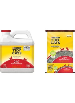 Buy Tidy Cats Purina Tidy Cats 24/7 Performance Clumping Litter, 6.35 Kg & Purina Tidy Cats Non Clumping Cat Litter 24/7 Performance 20Lb in UAE