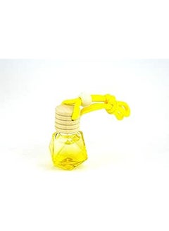 اشتري معطر جو للسيارة على المرايا زجاجة اصفر - جوز هند في مصر