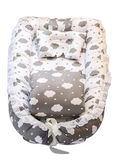 اشتري Sleeping Lounger Folding Travel Portable Baby Nest 100% Soft Cotton في الامارات