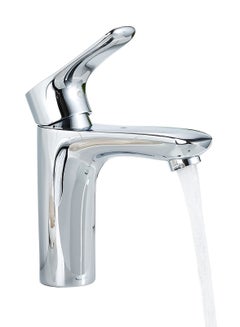Buy JOMOO Bathroom Mixer Faucet, Single-Handle Water-Saving Basin Mixer, Cold & Hot Water, Deck Mount, Chrome Finish in UAE