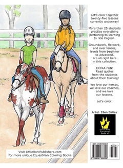 Buy I Love Riding Lessons Coloring Book in UAE