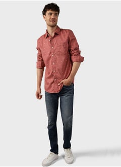 Buy Printed Slim Fit Shirt in Saudi Arabia