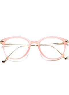 Buy Vintage Round Clear Glasses Over The Counter Glasses Frames Womens Mens in Saudi Arabia