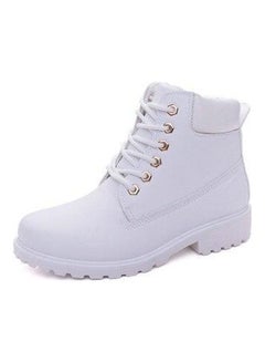 Buy Casual Ankle Boots White in Saudi Arabia
