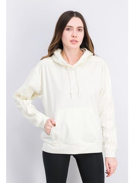 Buy Women Sportswear Fit long Sleeve Training Sweater, Ivory in UAE