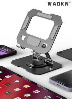 Buy Metal iPad Stand Foldable iPad Holder Angle Adjustable Desk Tablet Stand Holder for All L170XW148XH45(mm) Tablets iPad Pro iPad Air iPad Mini Galaxy Tab S8 Ultra Tab S7 Tab A8 Grey in Saudi Arabia