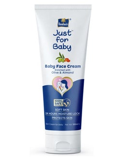 Buy Parachute Just For Baby - Baby Face Cream for Soft Skin | Enriched with Olive and Almond | Dermatologically Tested and 100% Safe Ingredients - 100ml in UAE