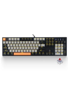 Buy Z-14 104key Mechanical Gaming Keyboard with Yellow Blacklight Grey Black-Red Switches in Saudi Arabia