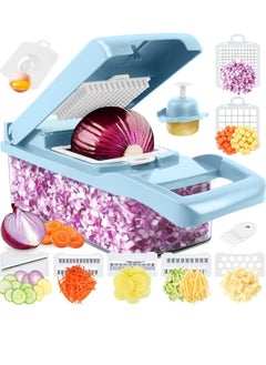 Buy Vegetable Chopper, Pro Onion Chopper, Multifunctional 13 in 1 Food Chopper in Saudi Arabia