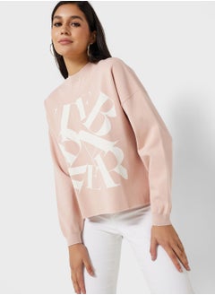 Buy Puff Sleeve Printed Sweatshirt in UAE