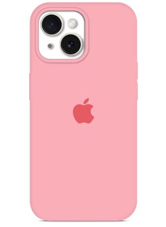 Buy iPhone 15 Plus Case Silicone Case Cover Durable and Anti Scratch Back Cover Pink in UAE
