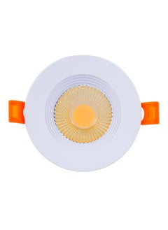 Buy Geepas 7 W Energy Saving LED Downlight GESL55110, 560 Lumens and 3000 K Color Temperature, Energy Efficient LED Light with 30000 Hours Lifetime, Ceiling Light Perfect for Home and Office Use in UAE