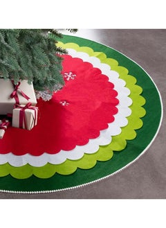 Buy Christmas Tree Skirt,diameter 40in/100cm English Alphabet Christmas Tree Bottom Apron for Christmas Tree Holiday Home Party Indoor Decorations,for Christmas Tree Decoration in UAE