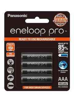 Buy Eneloop PRO Rechargeable Battery AAA size 4pcs in Saudi Arabia