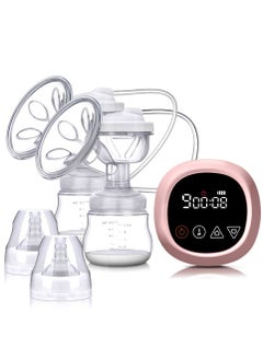 Buy Double Electric Breast Pump With Milk Bottle And Pacifier Lithium Battery Frequency Conversion Massage Bilateral Breast Pump in UAE