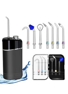 اشتري Water Flosser [Mini Cordless Portable] Oral Irrigator Water Teeth Cleaner Pick, Telescopic Water Tank, 3 Modes & IPX7 Waterproof, Home & Travel Water Flossers في السعودية