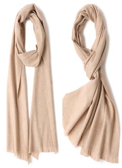 Buy Warm Solid Short Beard Wool Scarf in UAE