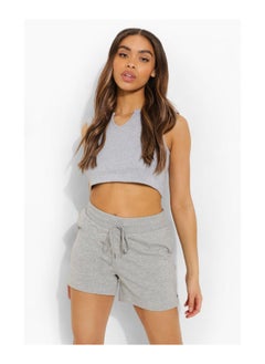 اشتري Basic Drawstring Elasticated Waist Shorts في الامارات