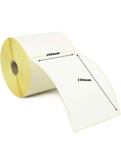 Buy Thermal Paper Stickers for Barcode Printer 10 X 15cm - 500 Label in Saudi Arabia