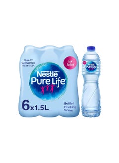 Buy Nestle Pure Life (6 x 1.5L) Low Sodium Drinking Water in UAE