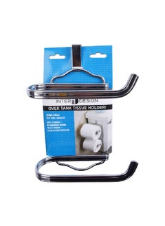 Buy York Lyra Over Tank Tissue Holder Chrome 25 x 17 x 10 cm 62170 in Saudi Arabia