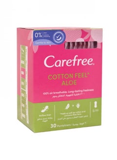 اشتري Daily Panty Liners Long Lasting Freshness Cotton with Aloe Vera 30 Pantyliner في الامارات