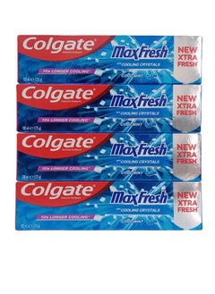 Buy Colgate Maxfresh Cooling Crystals Anticavity Toothpaste 100ml Pack of4 in UAE