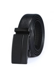 Buy 125CM Creative Casual Versatile Wear Resistant Leather Automatic Buckle Belt in UAE