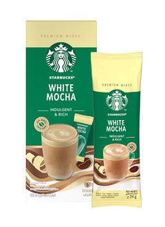 Buy White Mocha Premium Instant Coffee Mix 5 Sticks 24grams in UAE