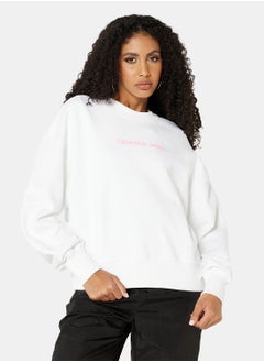 Buy Institutional Logo Oversized Sweatshirt in UAE