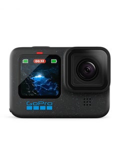 Buy GoPro HERO12 Black - Waterproof Action Camera with 5.3K60 Ultra HD Video, 27MP Photos, HDR, 1/1.9" Image Sensor, Live Streaming, Webcam, Stabilization in Saudi Arabia