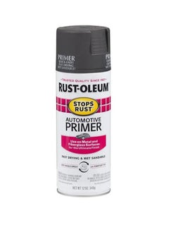 Buy Spray Paint Stops Rust Protective Enamel Flat Dark Gray Auto Primer 12oz in UAE