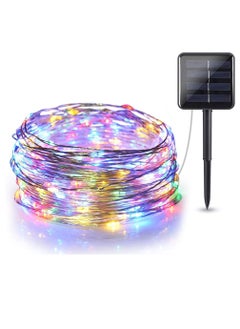 Buy Solar Powered Fairy String Lights 10Mtr 100 LEDs Strip for Christmas EID Ramadan Diwali Wedding Birthday Party Home Decoration Waterproof with 8 Modes Changing Button at Solar Panel Multicolor in UAE