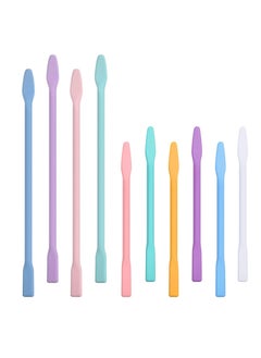 اشتري Silicone Stirring Stick, Resin Mixing Stick Reusable DIY Epoxy Beauty Beauty Tools Stick 2 Sizes for Resin Mixing, Paint, Art, Mask, Kitchen Stirring Stick (10 Pieces) في الامارات