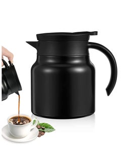 اشتري Thermal Coffee Carafe 28Oz Coffee Carafes Tea Pot For Keeping Hot Stainless Steel coffee Double Walled Vacuum Thermal Carafe Insulated Coffee Dispenser with Removable Tea Infuser في الامارات