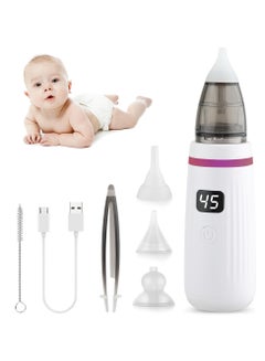 Buy Nasal Aspirator for Baby Electric Nasal Aspirator for Baby with 5 Suction Levels and 3 Sizes Silicone Tips, Booger Sucker for Baby, Deeply Nose Cleaner The Booger, Mucus, Snot in Saudi Arabia