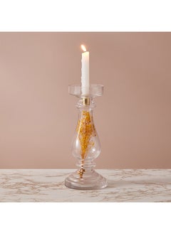 Buy Oligo Dry Flower Glass Candleholder 12 x 28 x 12 cm in UAE